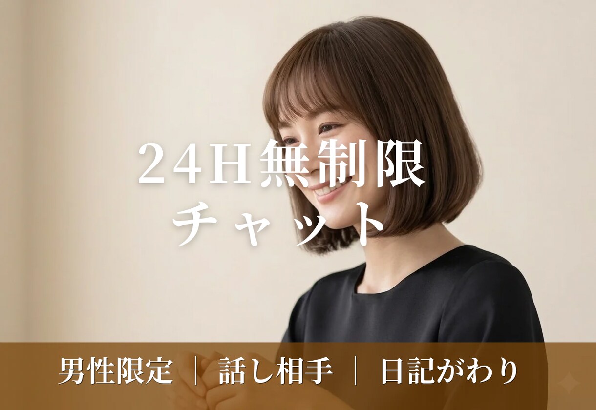 元ホステス | 男性限定24h無制限チャットします 24h 500円｜ゆるっとひとり占めタイム イメージ1