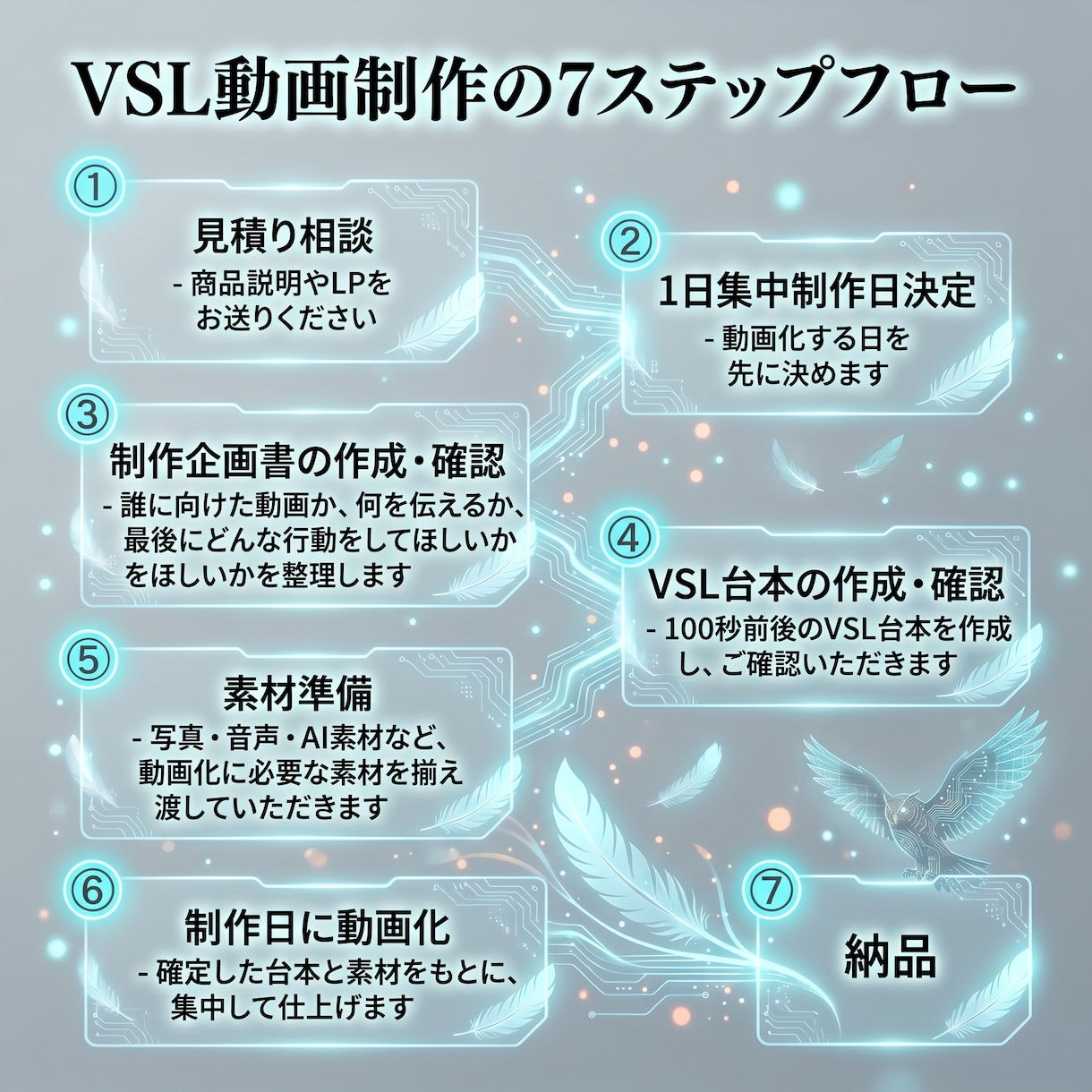 LPや説明文を100秒VSL動画にします 営業前に魅せる商品紹介動画を制作 イメージ2