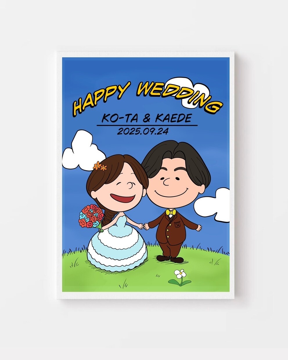 スヌーピーのかわいい似顔絵　誕生日プレゼントます ウェルカムボードや結婚祝い、アイコン　ロック画面にも！ イメージ2