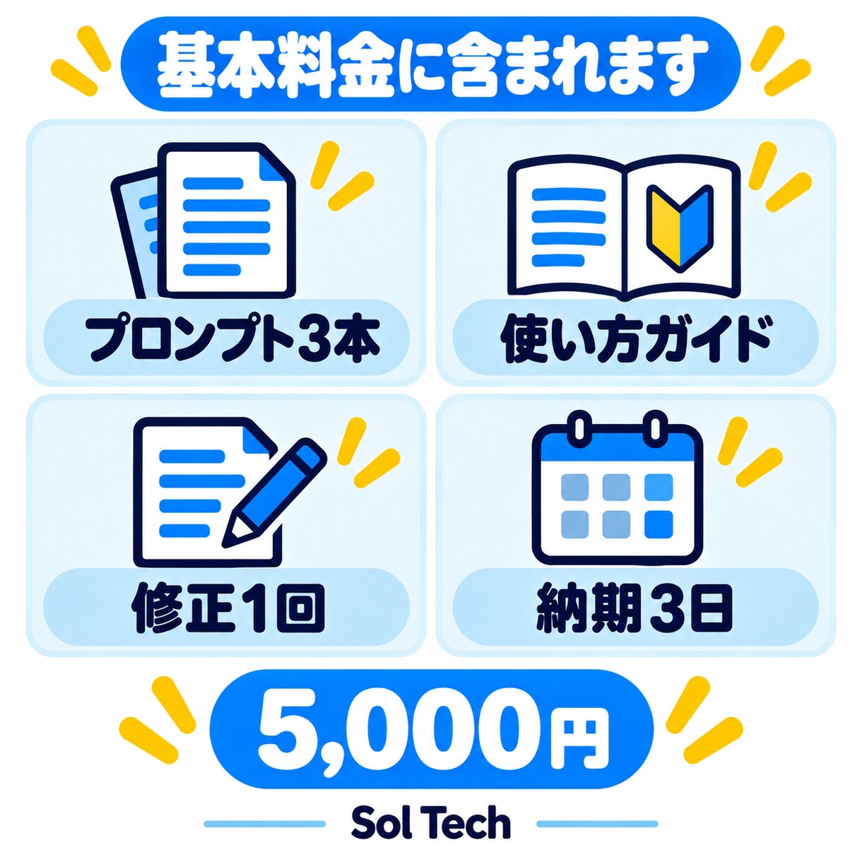 業務に合うChatGPTプロンプトを作成します 繰り返し使える指示文3本を分かりやすくご用意 イメージ3