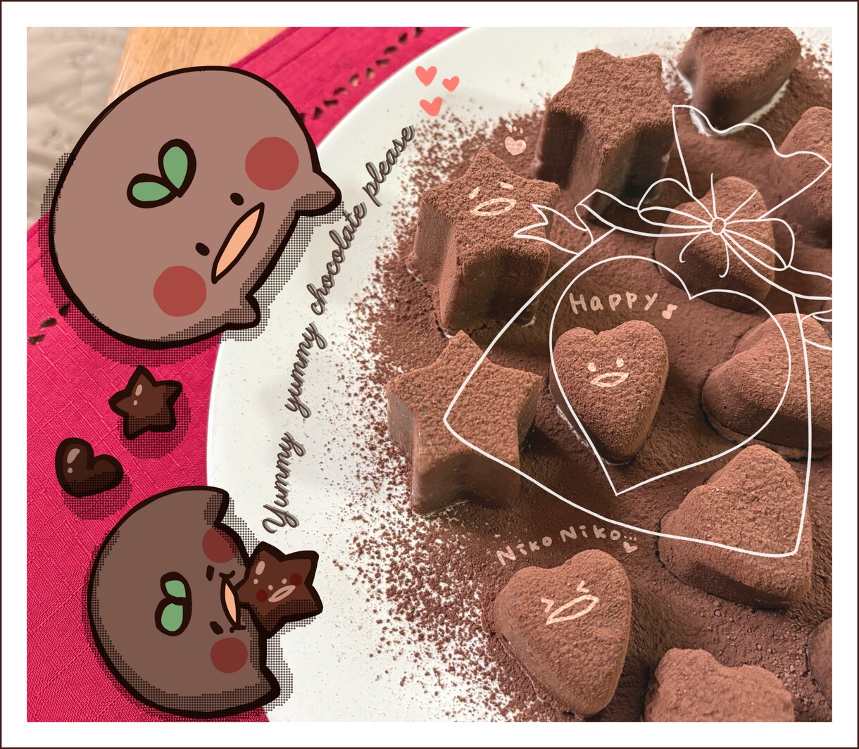 思い出の写真にイラストで彩りを添えます お持ちの写真をキャラクターのイラストや文字で華やかにします！ イメージ1