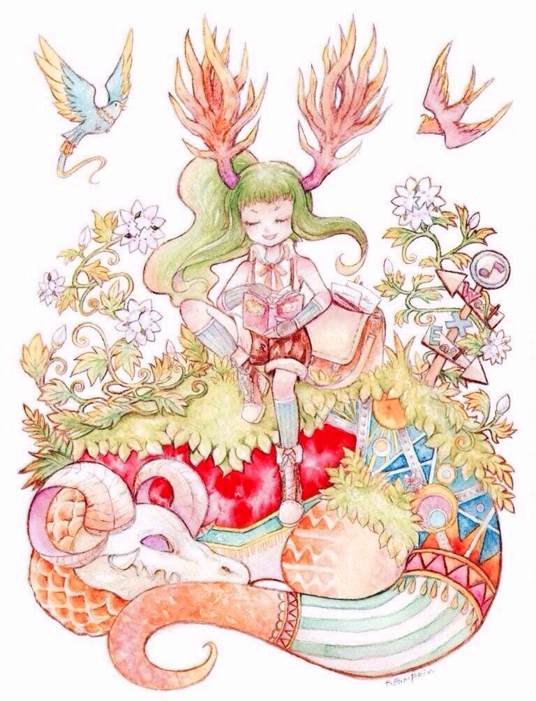 ファンタジックな水彩イラスト描きます 書籍、CD、動画　サムネ等を彩りませんか？ イメージ2