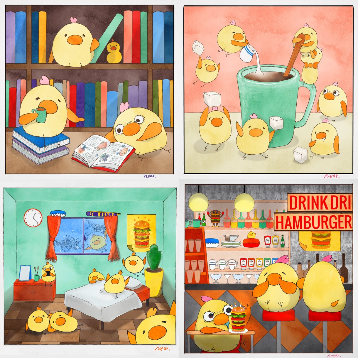 絵本の様な世界観！イラストのオーダー承ります デジタル手描きで…ポストカード、スマホ壁紙、挿絵や絵本 イメージ10