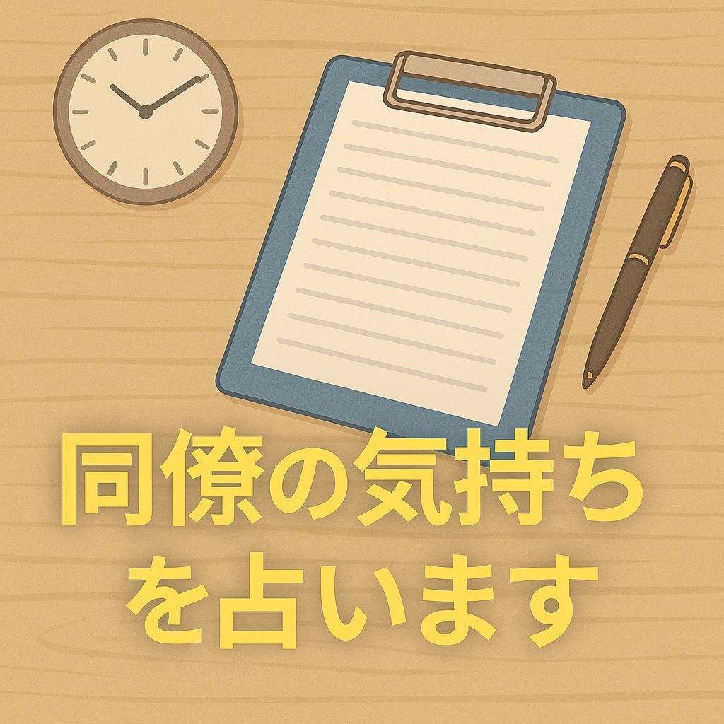 職場の人の「今の気持ち」だけ占います 未来・結果不要な方へ。職場の方の今の気持ちだけ知りたい方に。 イメージ8