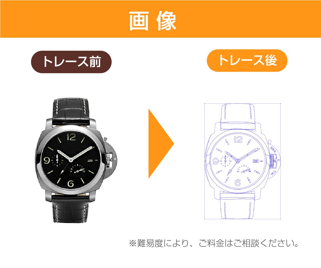 粗い画像・イラスト・ロゴ・をトレースデータ化します 印刷使用OK！美しい仕上がりのベクターデータ作成 イメージ6