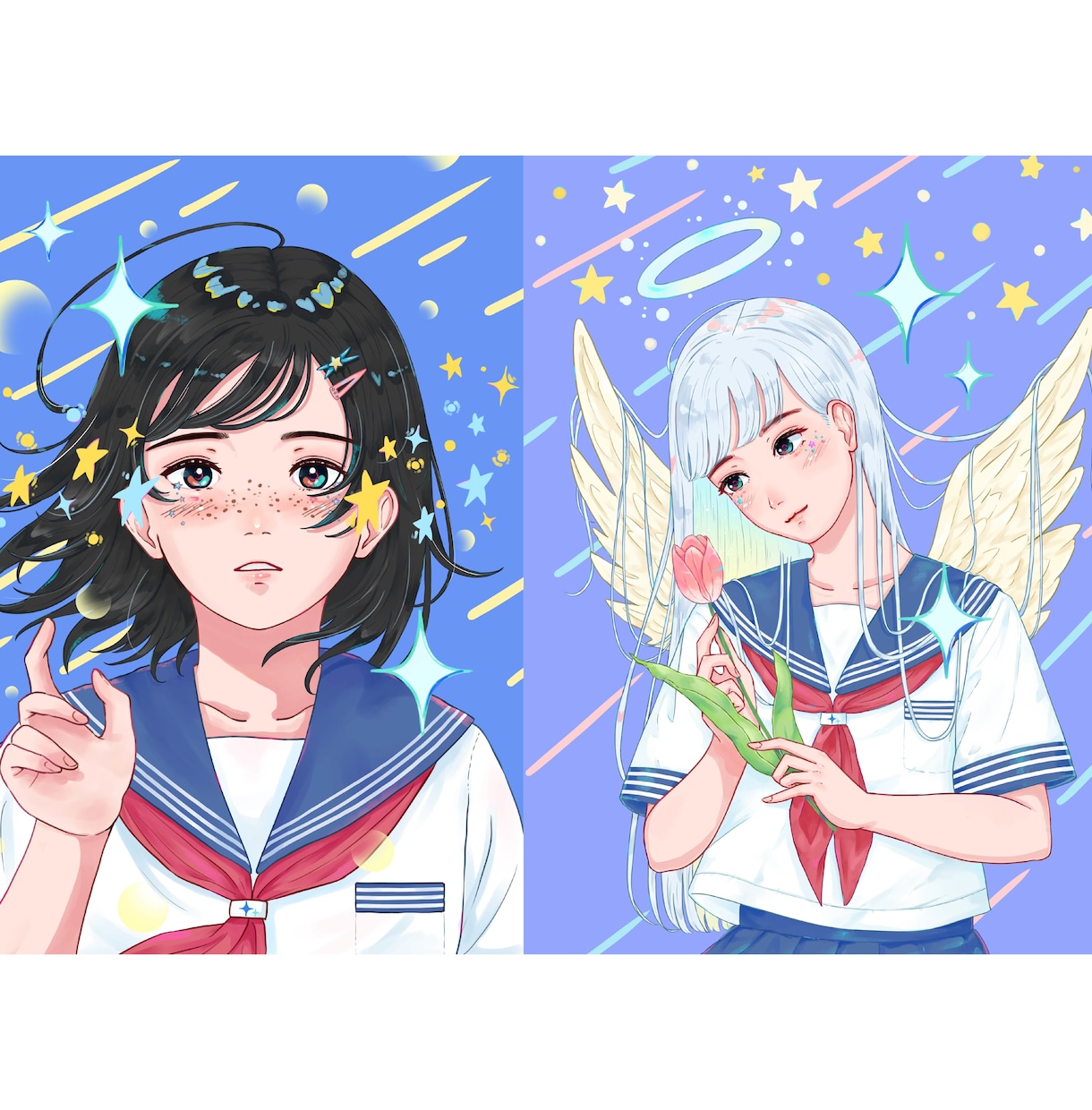 色鮮やかな個性輝くアイコンイラスト描きます 自分だけのアイコンが欲しい方へ イメージ3