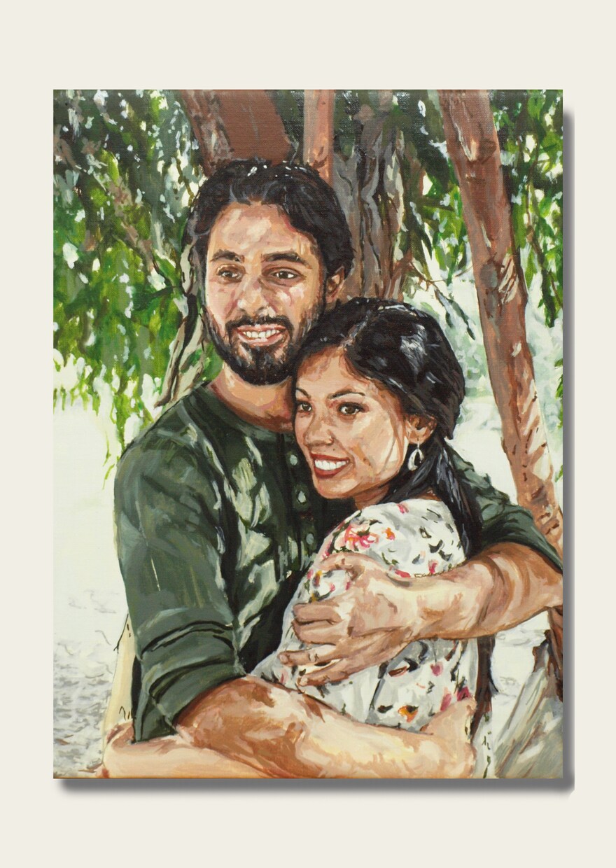 油絵で高級感のある結婚式のウェルカムボード描きます 式が終わった後もおうちに飾れるように イメージ7