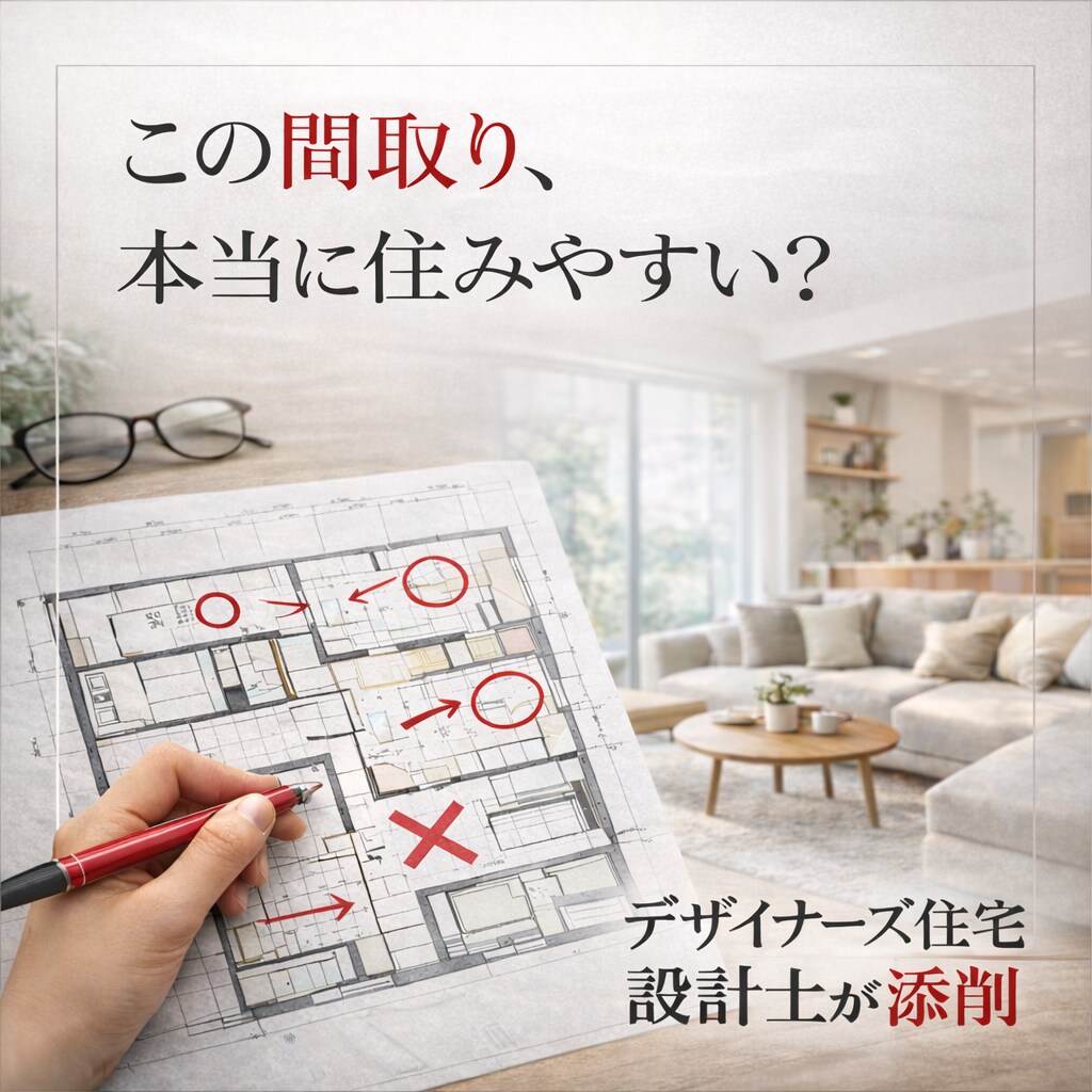 間取り添削で、住みやすく洗練された住宅を提案します ー間取りの検討中、別の視点でアドバイスが欲しい方に！ イメージ1