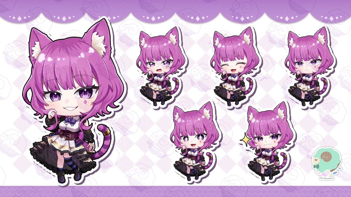 商用利用可！SD、ミニキャライラスト描きます 無料表情差分あり！グッズ・アイコン・サムネイルなど イメージ8