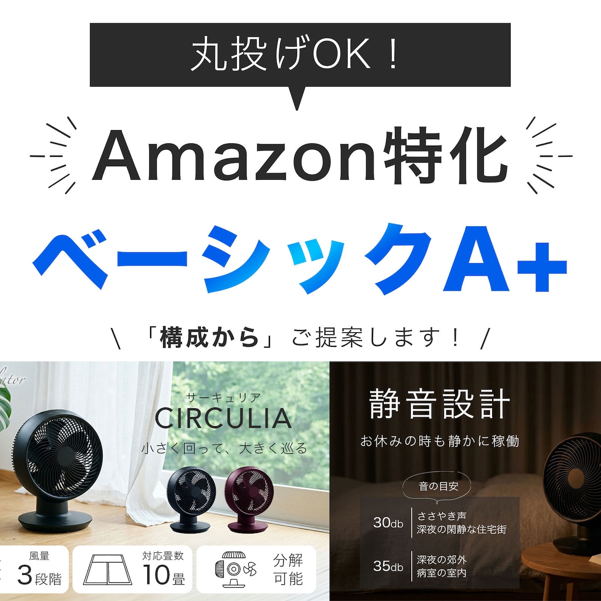 Amazon ベーシックA+を制作します 商品の魅力が伝わる商品紹介コンテンツを構成からご提案します！ イメージ1