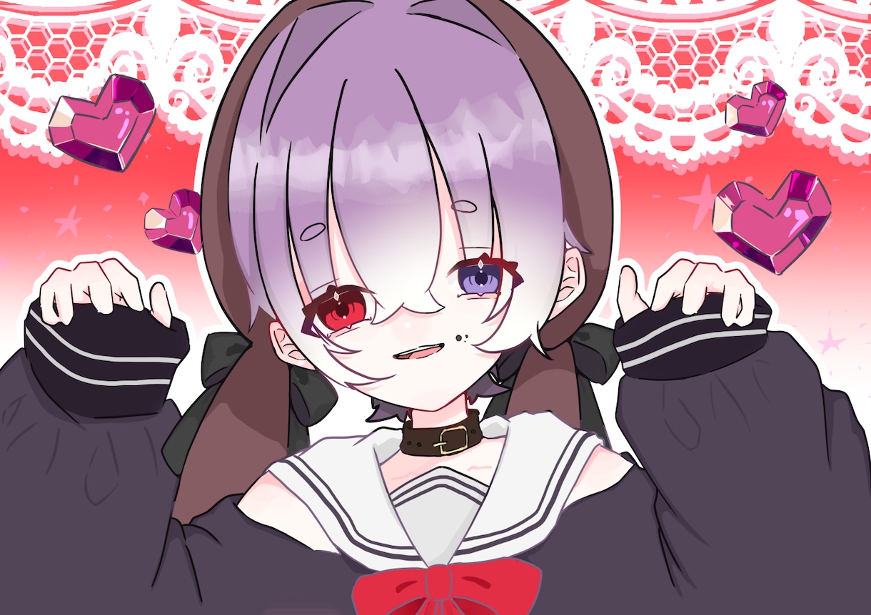 あなただけのオリジナルイラストを丁寧に制作します SNSアイコン、立ち絵、一枚絵など幅広く対応します イメージ1