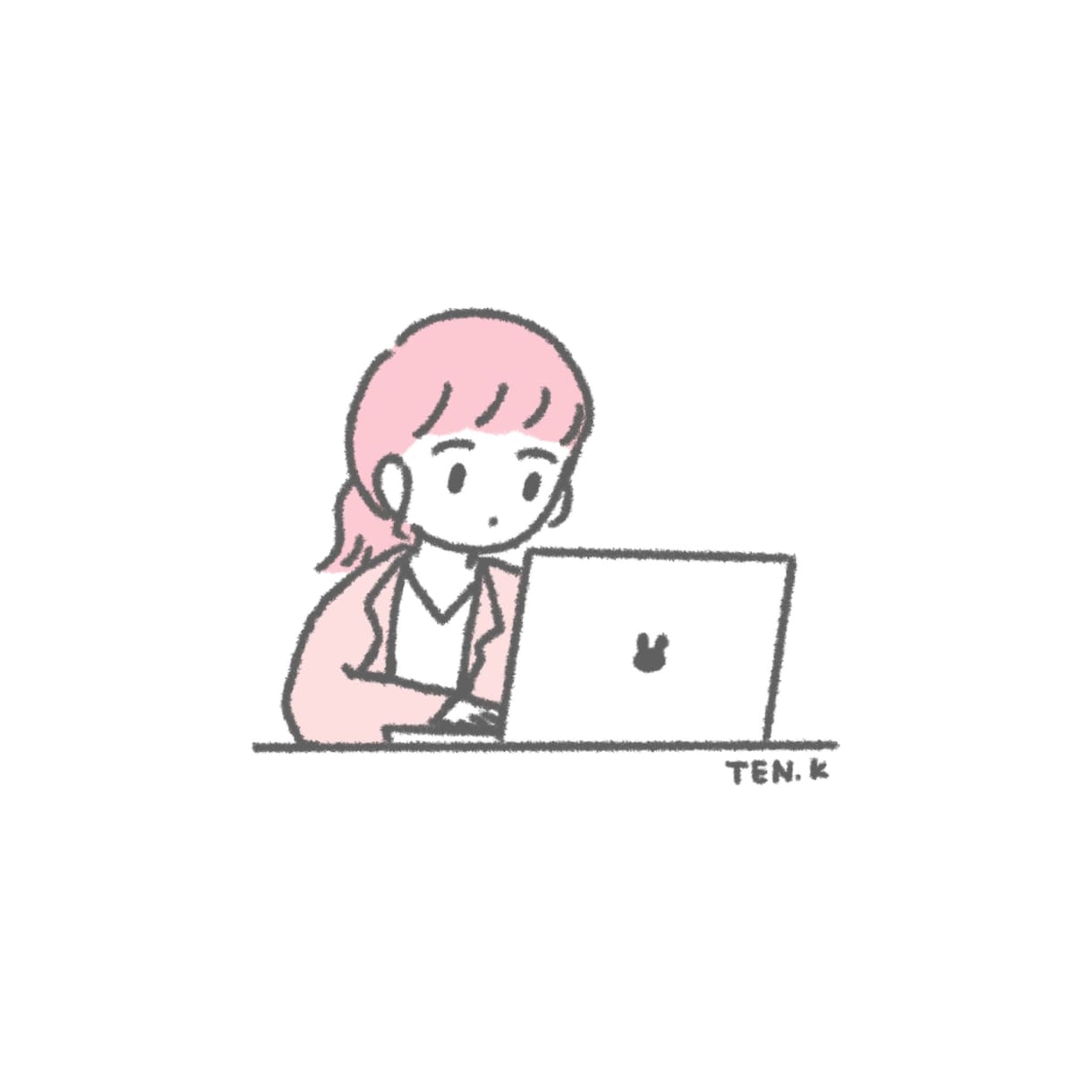 シンプルでゆるいアイコンを描きます 即対応♡SNSで写真に抵抗がある方へ イメージ2