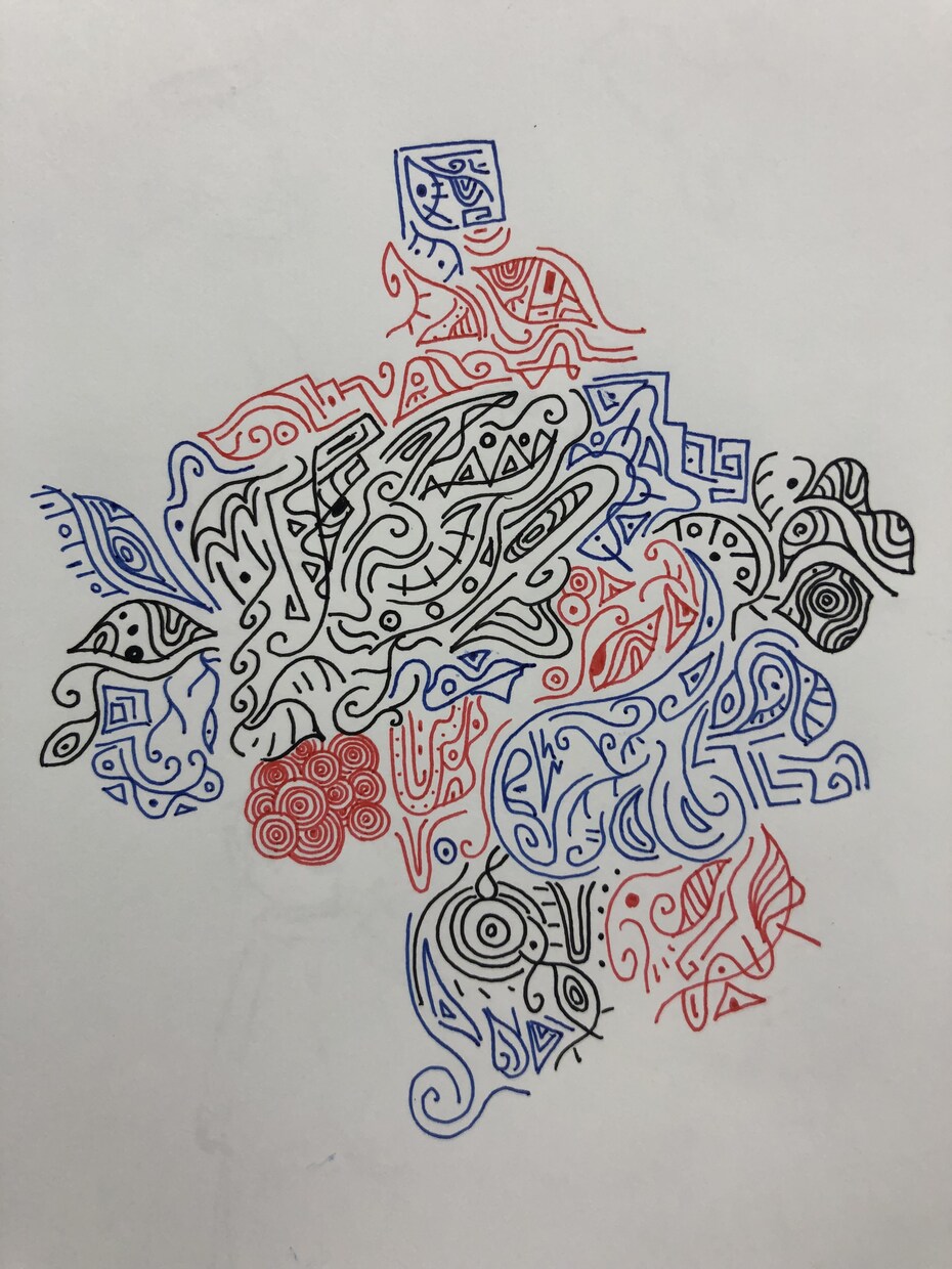 可愛い？不気味？ちょっと不思議なイラスト描きます お部屋の装飾等に！模様、ほんわか絵をボールペン画一発書きで！ イメージ10