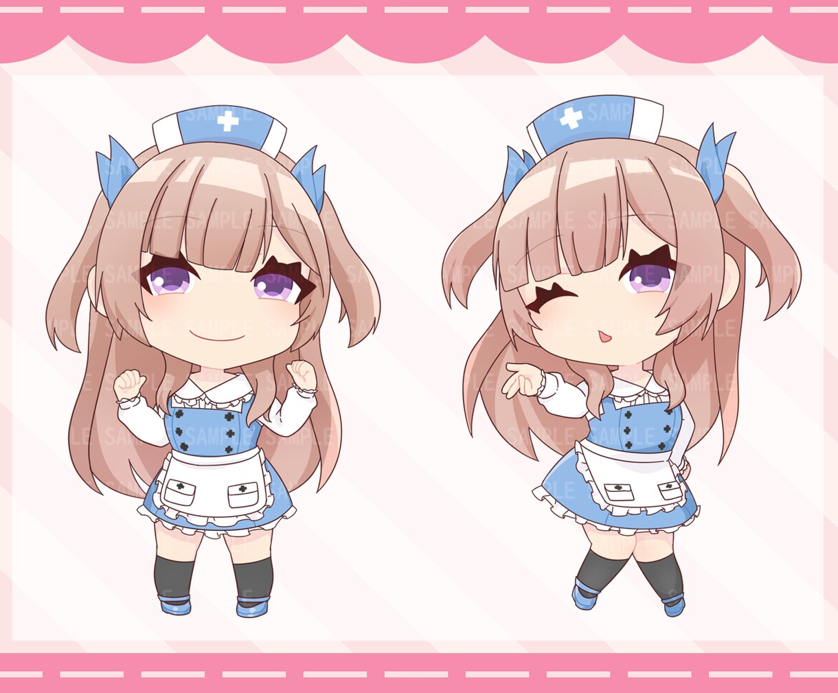 あなたの魅力が伝わる可愛いミニキャラ描きます YouTubeサムネに！配信を目を惹くちびキャラでアピール！ イメージ8
