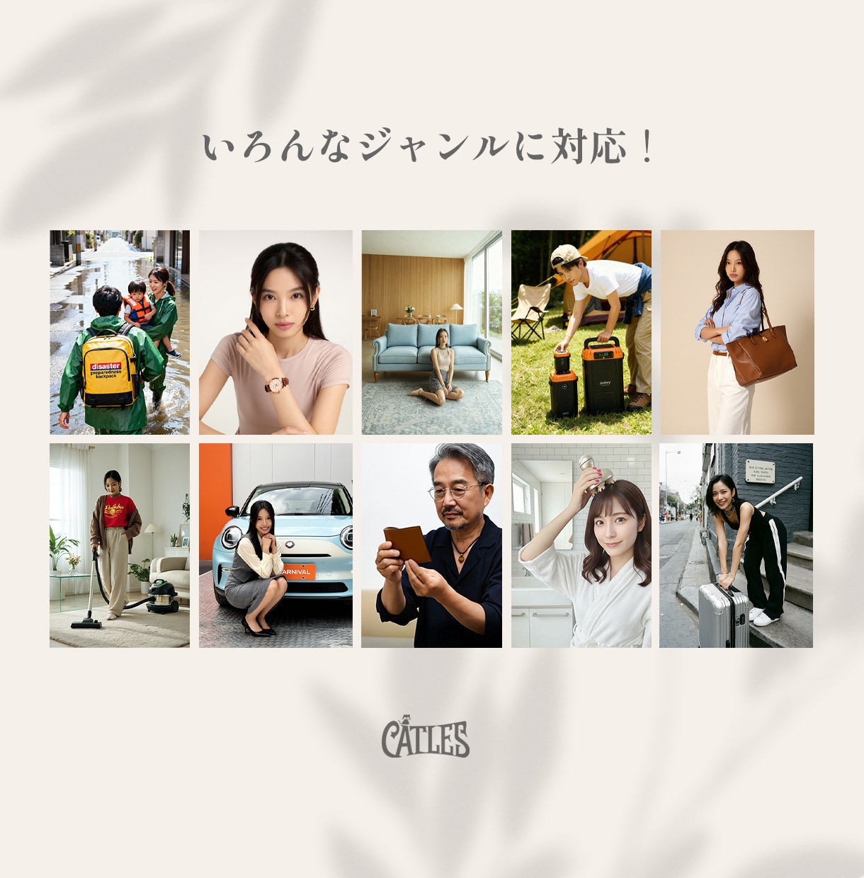 撮影・モデル不要！“AIで売れる広告写真”作ります 商品写真を送るだけでAIモデルとの自然な合成画像を作成します イメージ8