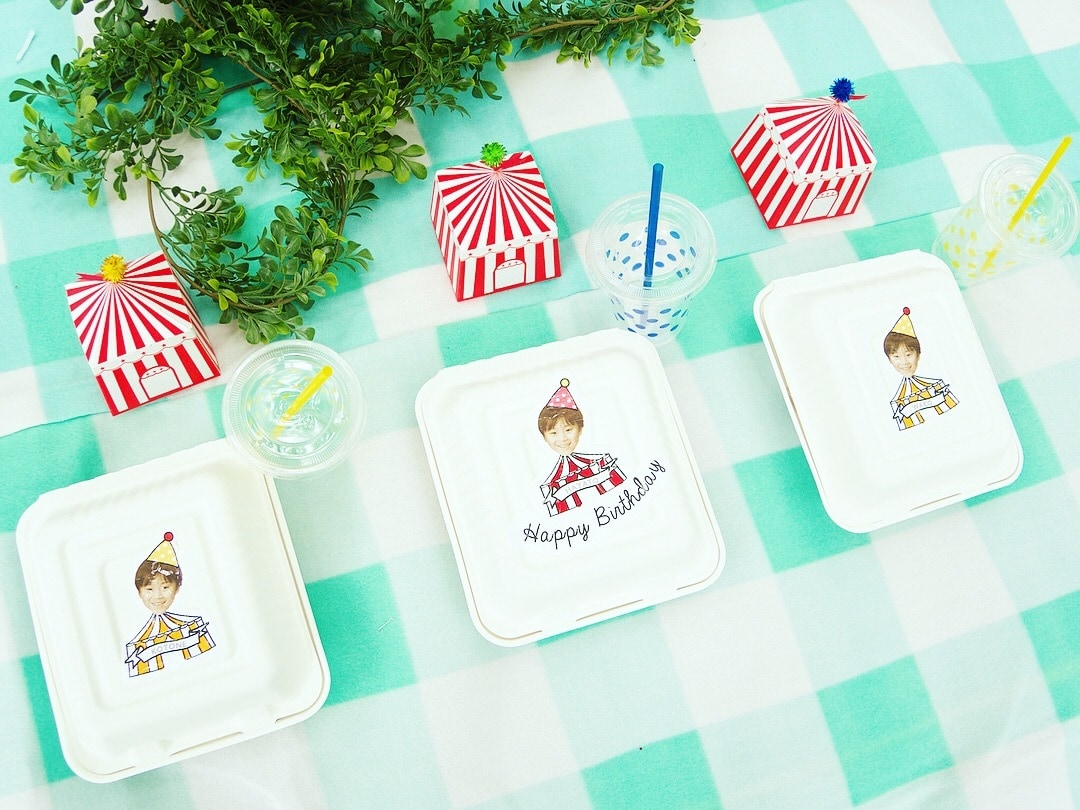 オリジナルパーティーグッズお作りします お子さまの名前や写真を入れて思い出に残るオリジナルグッズを。 イメージ5