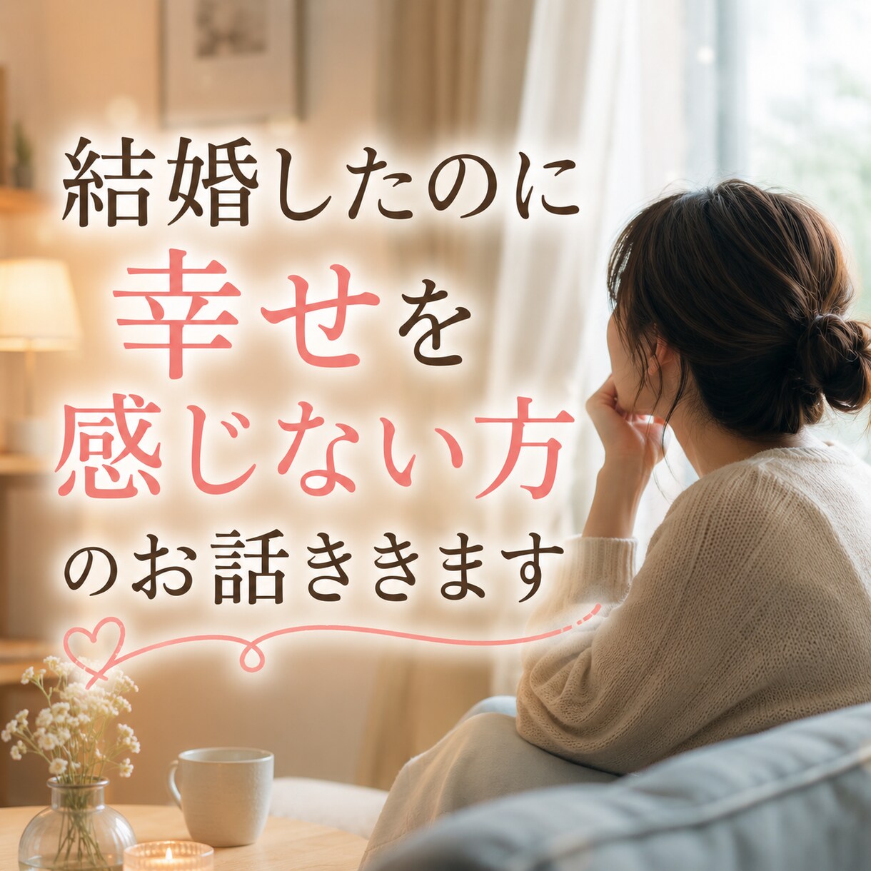 結婚したのに幸せになれない方のお話聞きします 「こんなはずじゃなかった」をお話しください イメージ1