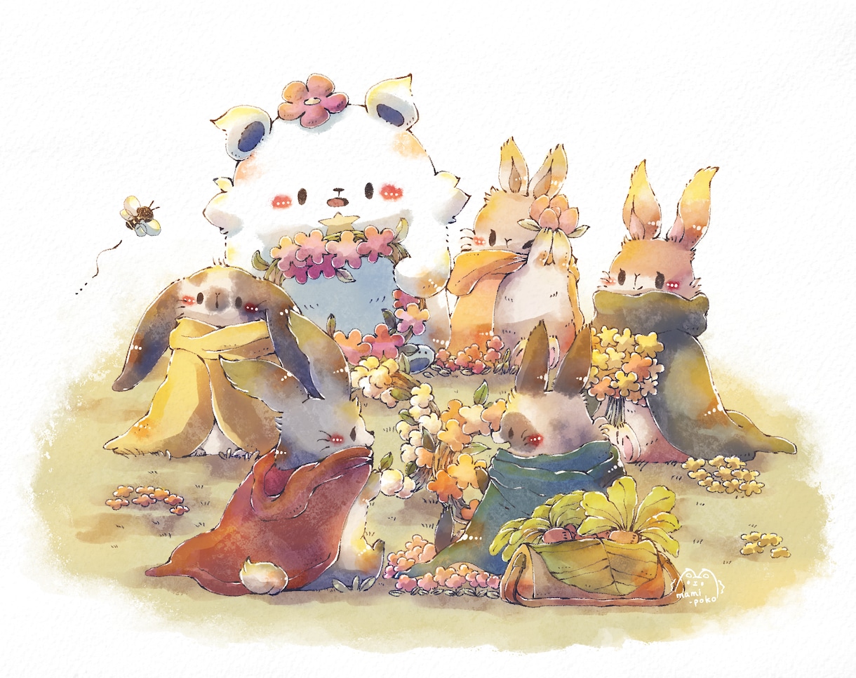 可愛い動物キャラクター、アイコンお描きします デジタルイラストでふんわり絵に仕上げます イメージ7