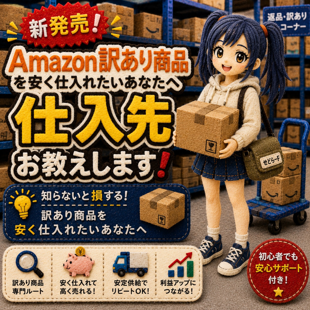 Amazon返品商品卸しみたいな仕入先お教えします 新発売！アマゾンダメージ品販売…みたいな卸し問屋サイトの紹介 イメージ1