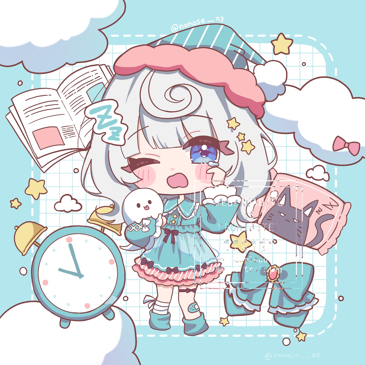 ゆるふわなアイコン、グッズのミニキャラ描きます 6月30日までの限定価格でゆるふわを届けます(*ˊˋ*) イメージ1