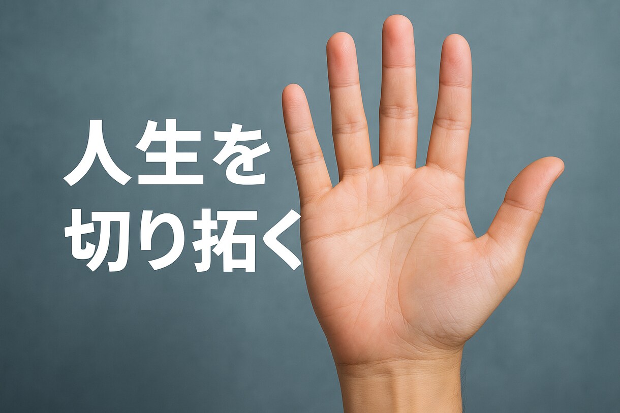 1日1名限定！24h5000文字！占います 手相占いで人生開拓を！自分を変えろ！ イメージ1