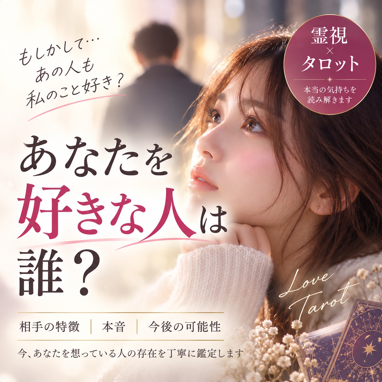 あなたを好きな人は誰？隠れた好意を丁寧に霊視します あなたを想う人は誰？好意・本音・特徴・相性・恋愛進展を鑑定 イメージ1