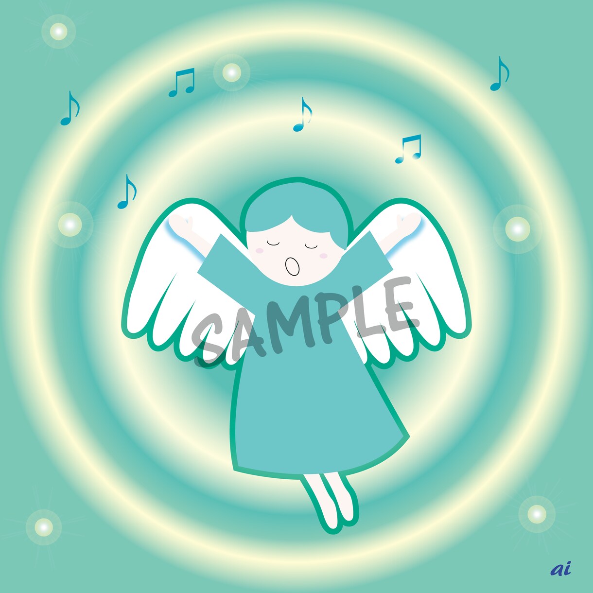 あなたの守護天使さんのイラストをゆる可愛くかきます 一緒にオーラ―カーラも鑑定させていただきます イメージ1
