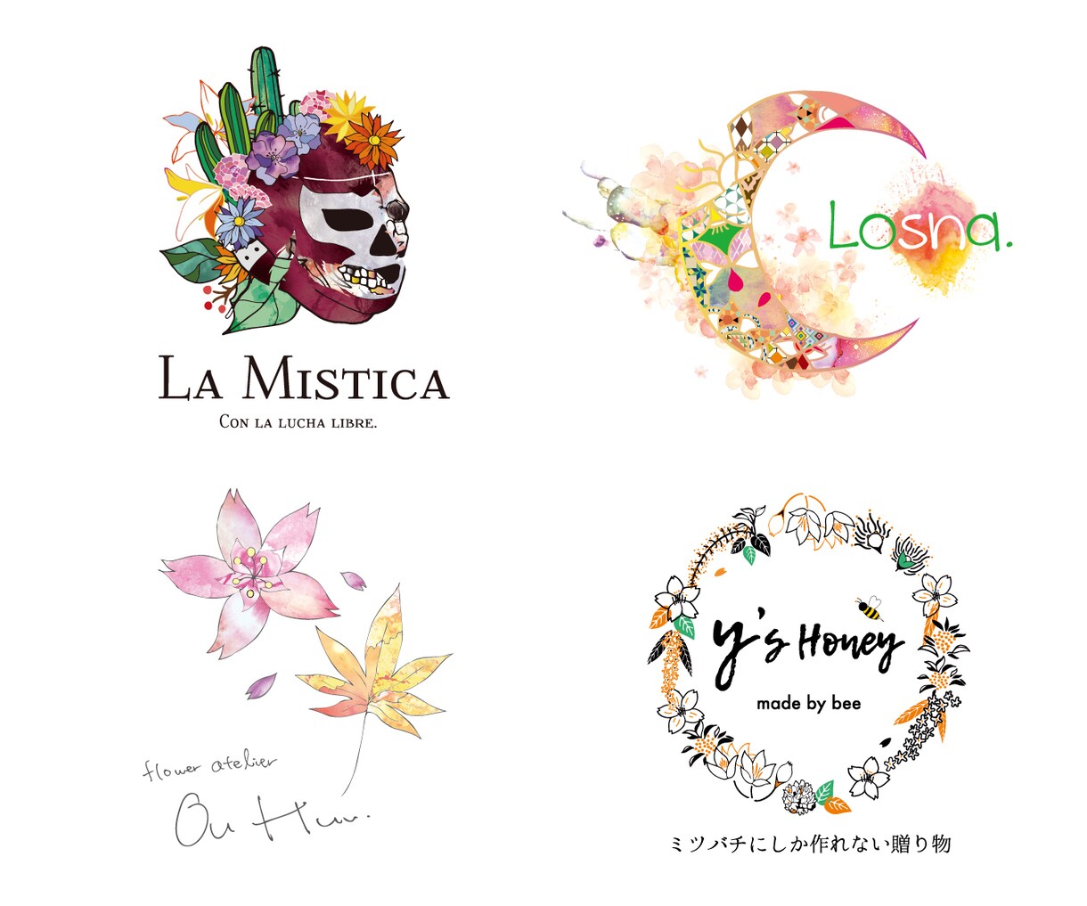 手描き風で作品のような、記憶に残るロゴつくります 想いと世界観を形にする、絵描きのロゴデザイン。 イメージ6