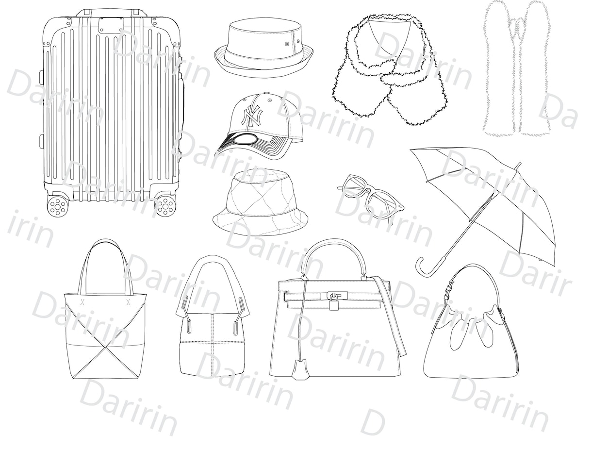 アパレルのハンガーイラスト(絵型)・図解作成します デザイナー・パタンナーの経験を活かし明解な絵を作成します イメージ8