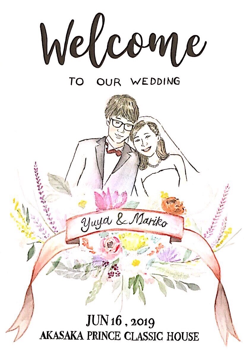 結婚式のプチギフトなどに！オシャレな似顔絵描きます データで納品するので活用無限大！白黒・カラーどちらも対応可能 イメージ3