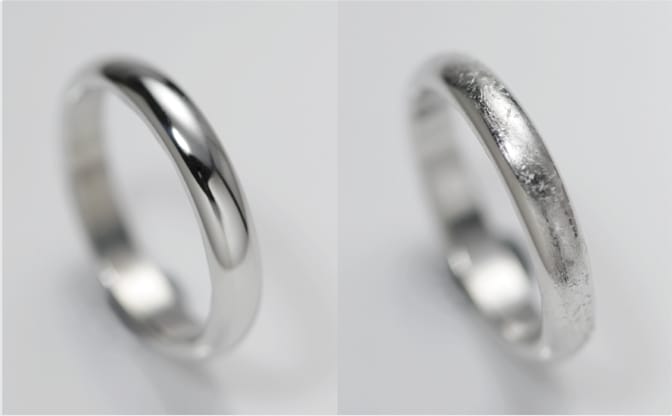 ご結婚指輪を当時のように美しく磨きます 小キズにより光の鈍ったプラチナのリングをお磨きいたします！ イメージ1