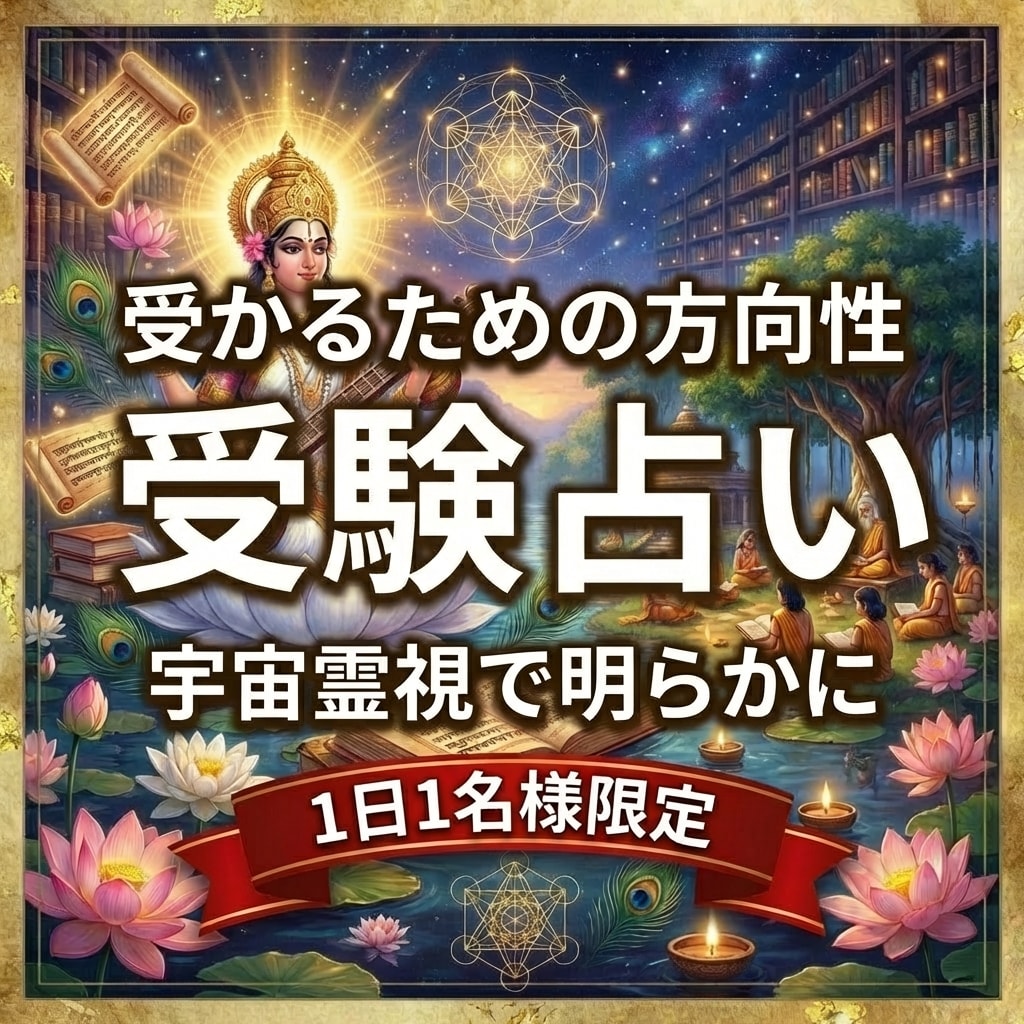 初回限定＊受験合格の可否、成功するために占います 進路相談,大学受験,高校受験,中学受験,資格試験など イメージ1