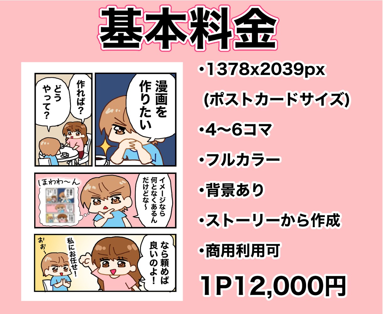 用途自由！ゆるい絵で漫画描きます ゆるく特徴的な可愛い絵柄で漫画描きます！個人様から企業様まで イメージ2