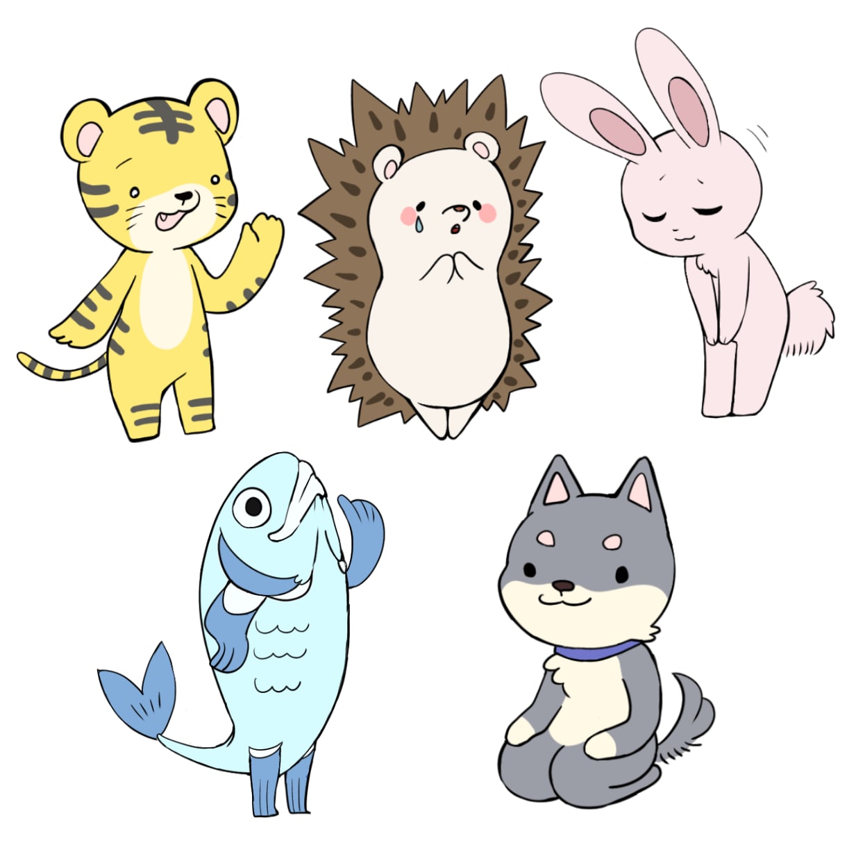 かわいい〜！どうぶつのデフォルメイラスト描きます キュートな動物イラストをお探しの方に！ イメージ2