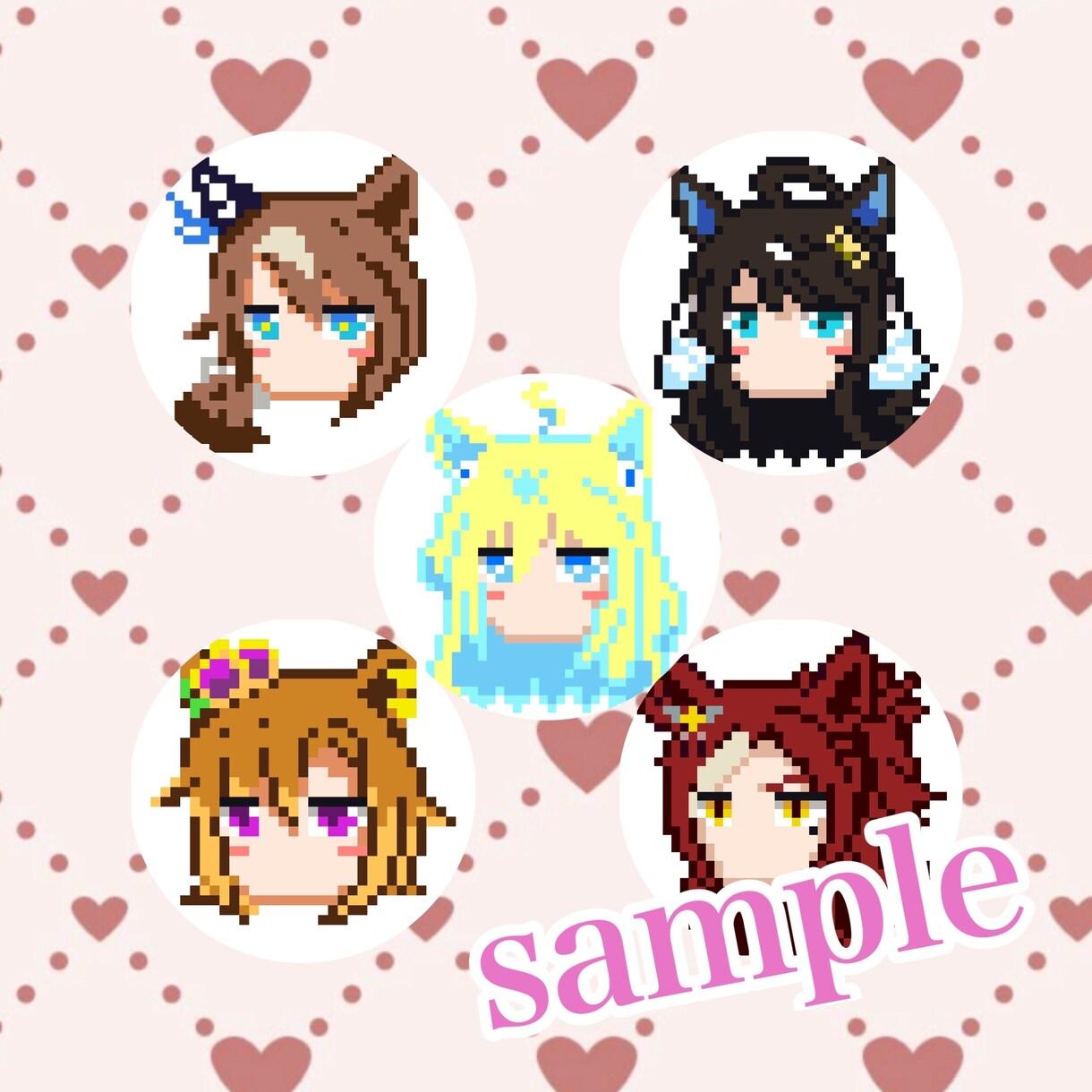 ドット絵アイコン制作します お顔だけのドット絵アイコンを作ります。 イメージ2