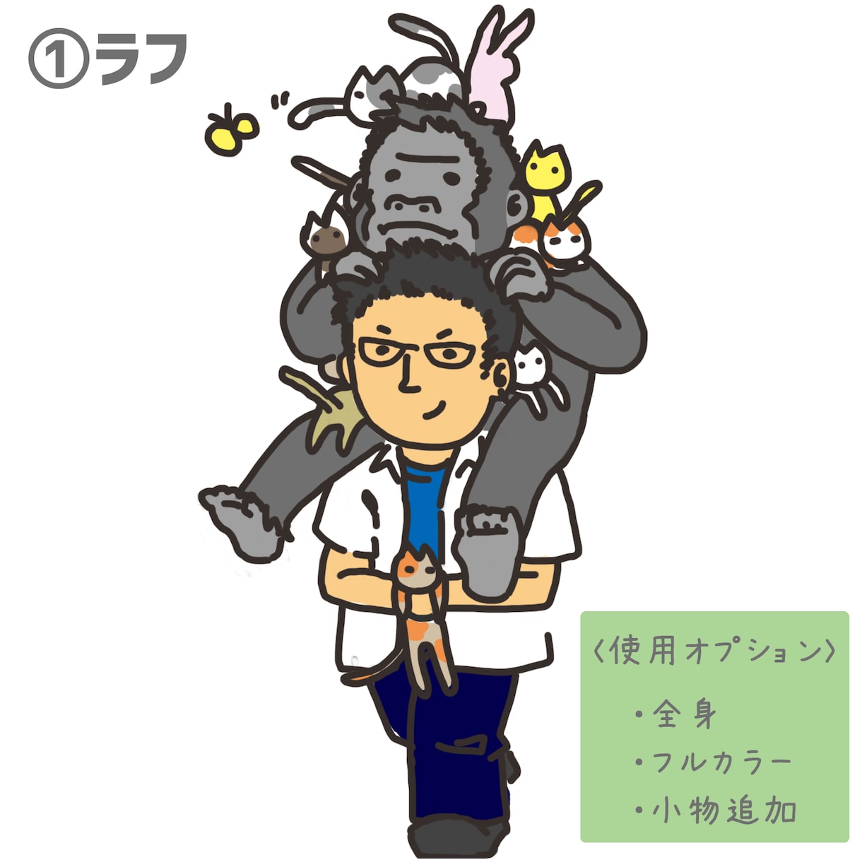 ゆるめの似顔絵制作します あなたの人柄をほんわかと柔らかく… イメージ2