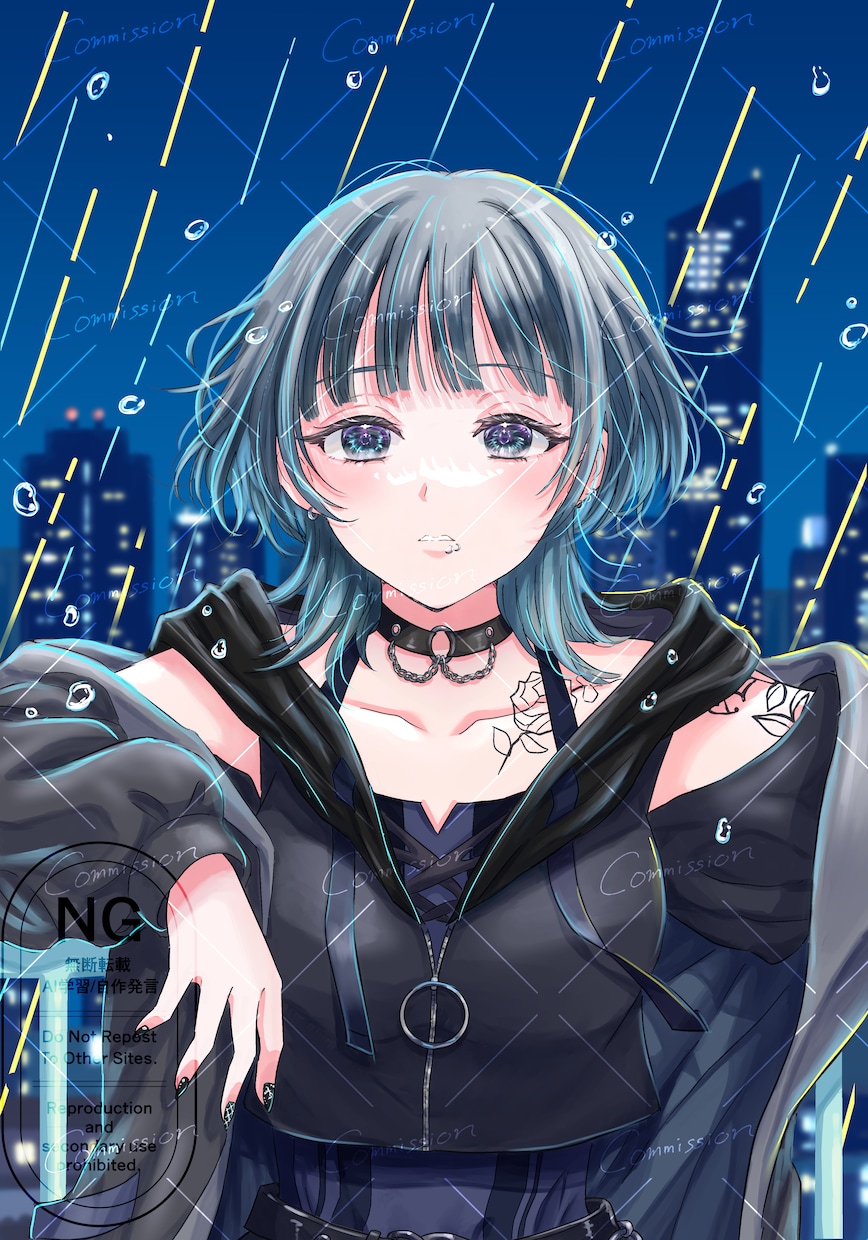 華やかで目を引く一枚絵✨ご要望に応じて描きます あったか&爽やかなテイストが得意♪細かくオーダーできます！ イメージ7
