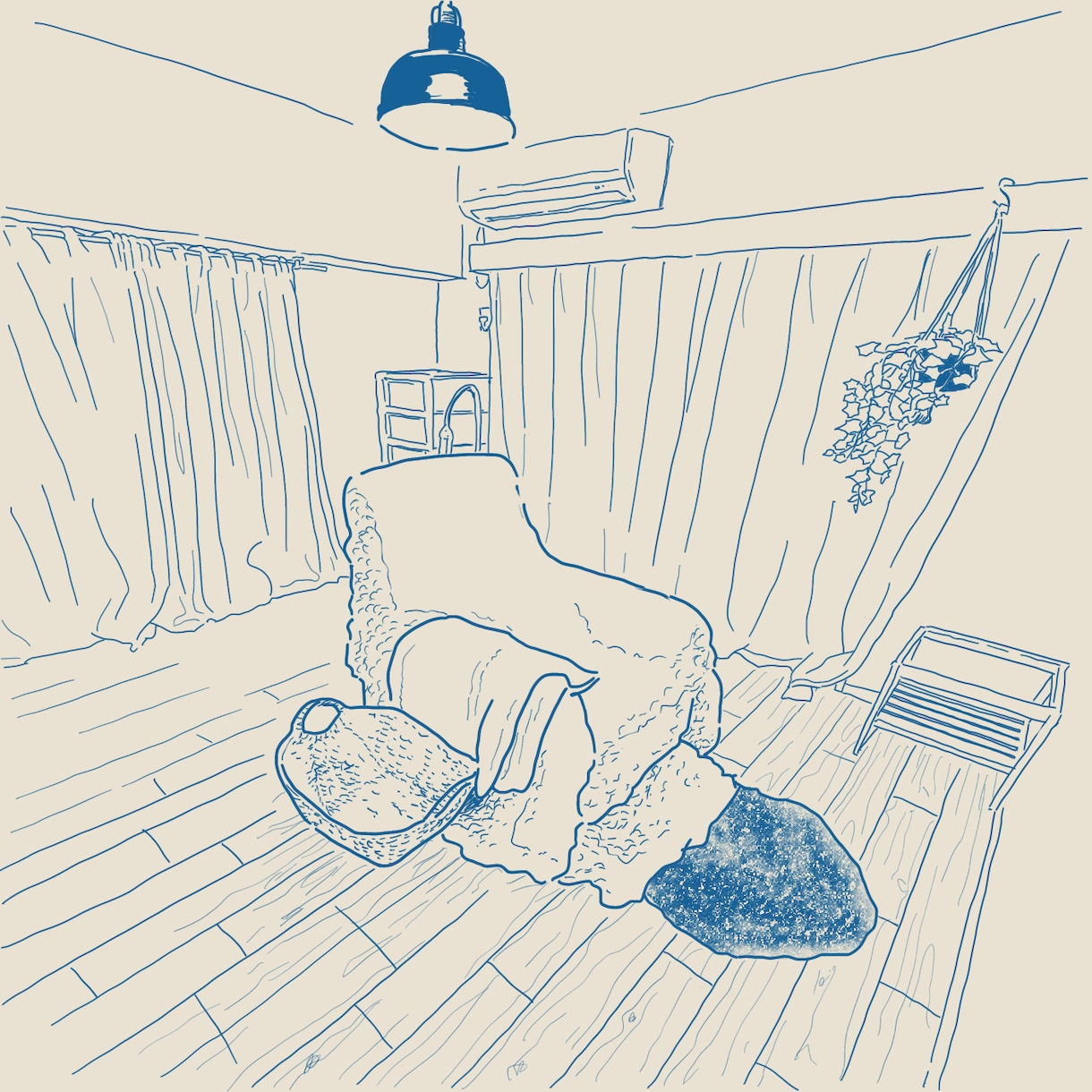 生活感◯手描き風シンプル線画で背景家具描きます 商用利用OK！SNS用素材やパンフレットなどにも イメージ2