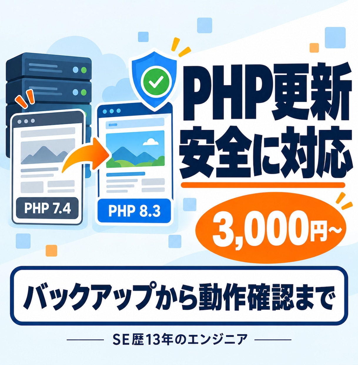 WordPressのPHP更新に対応します バックアップ・互換性確認から更新後の動作確認まで イメージ1