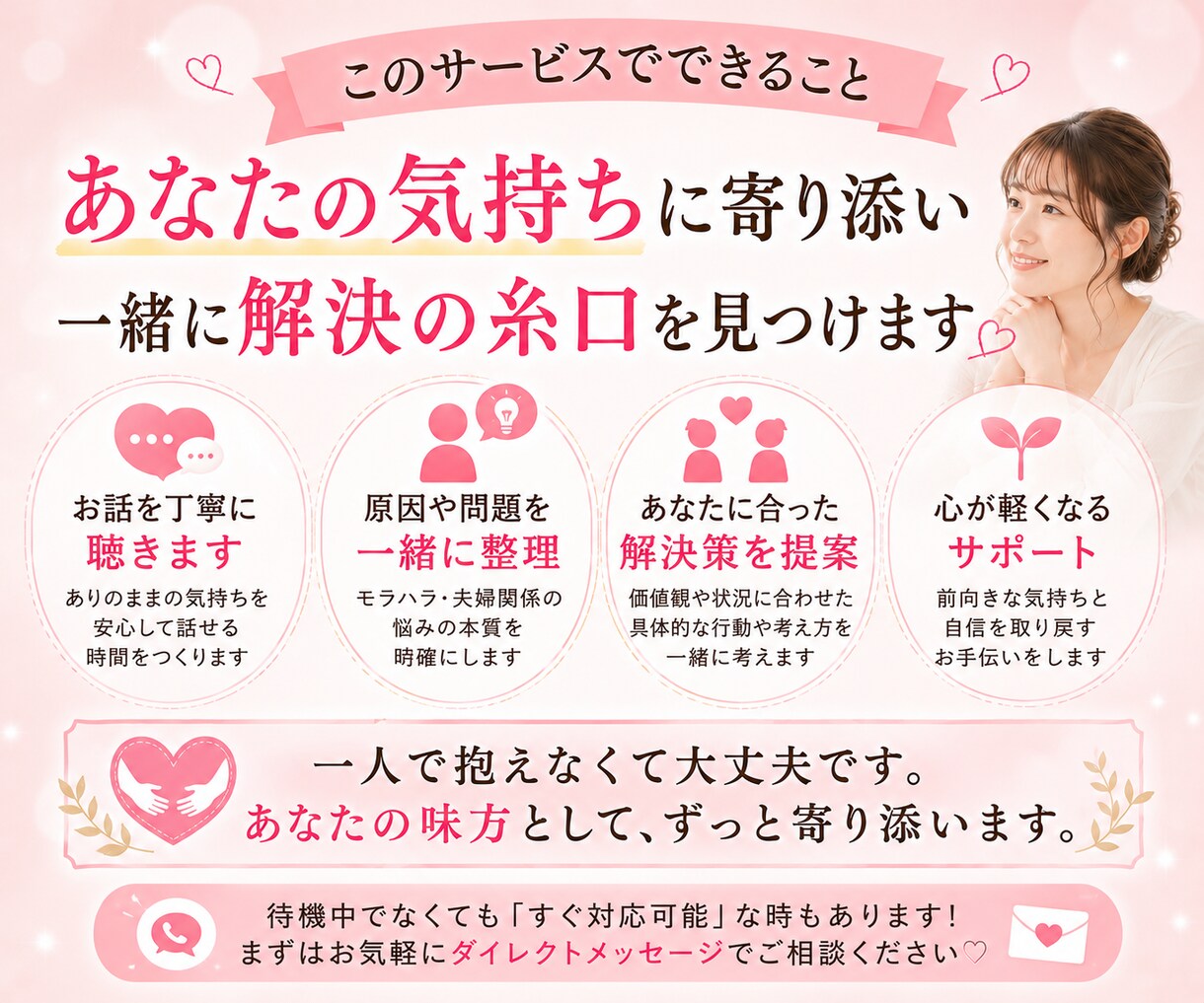離婚したくない・・・。夫婦・モラハラの悩み聴きます モラハラさせない!夫婦の価値観の違いをサポートし望む結婚 イメージ4