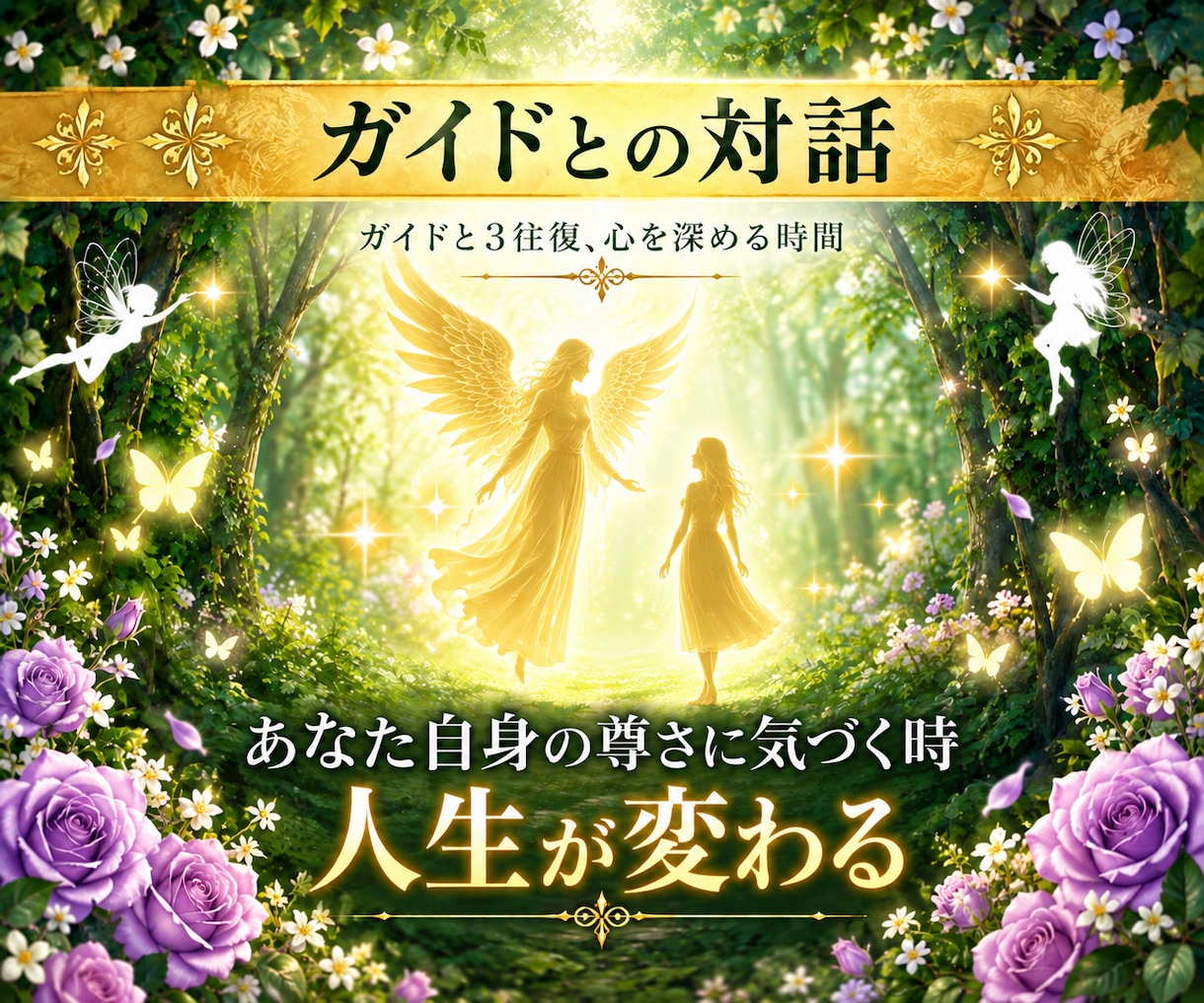ガイドとの対話。会話のキャッチボールお手伝いします ガイドと3往復お話をして頂けます。内観を深めたい方にお勧め イメージ1
