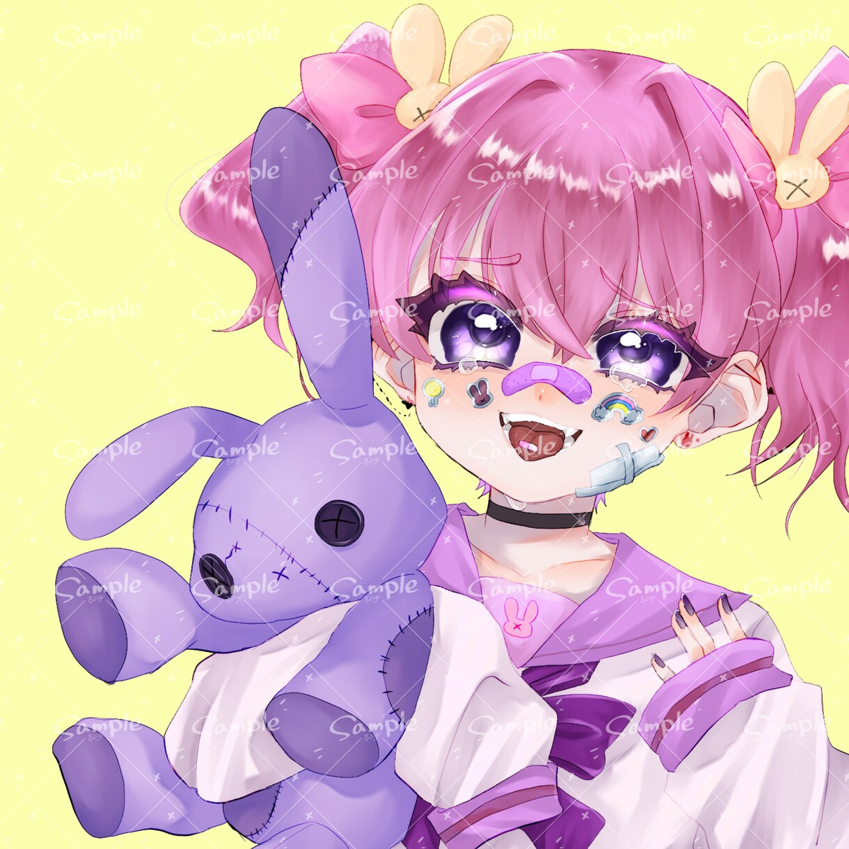 SNSアイコンにぴったり！かわいいイラスト描きます 顔が可愛い男の子女の子お描きします！ イメージ5