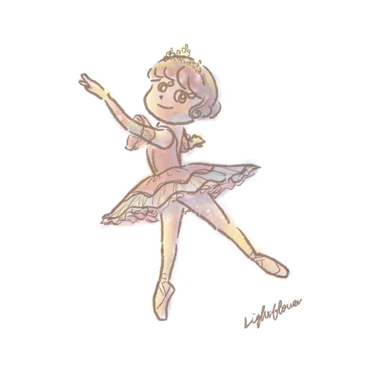 お花のようにやさしい雰囲気の女の子描きます 花や空の色を取り入れた色合いがこだわりです。 イメージ4