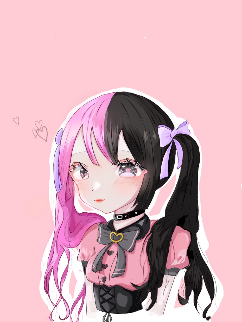 可愛いきらきらした女の子を描きます 可愛い女の子のイラストが好きな方へ イメージ1