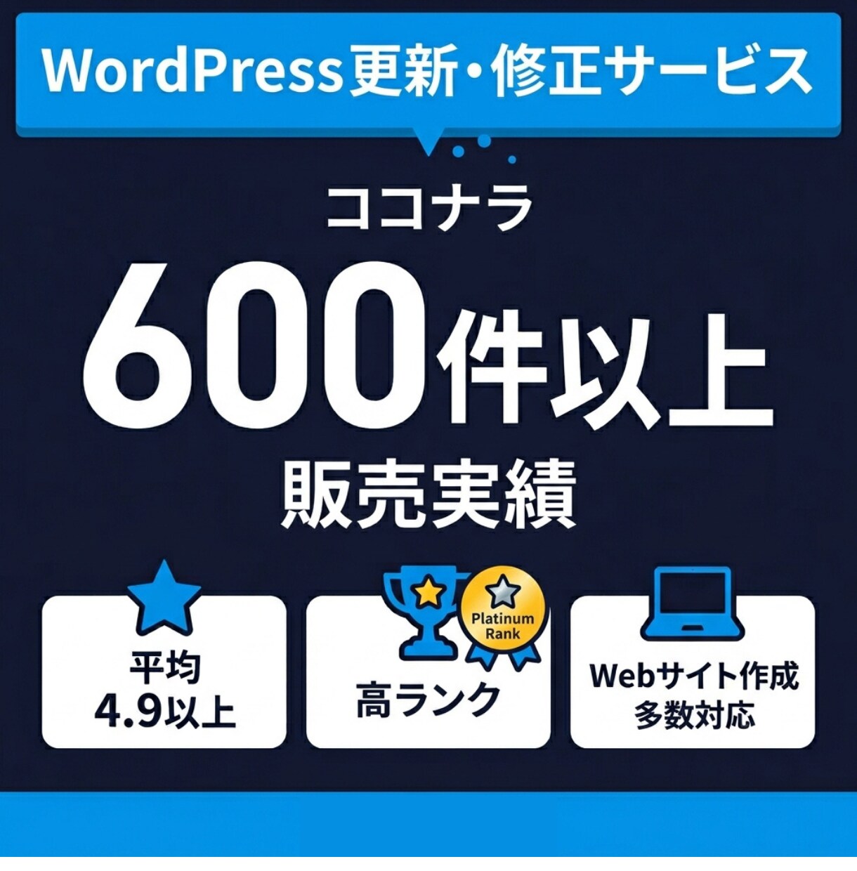 WordPressの更新・修正を月額で代行します 「ここ直して」でOK。ホームページの管理をプロが代行します イメージ7