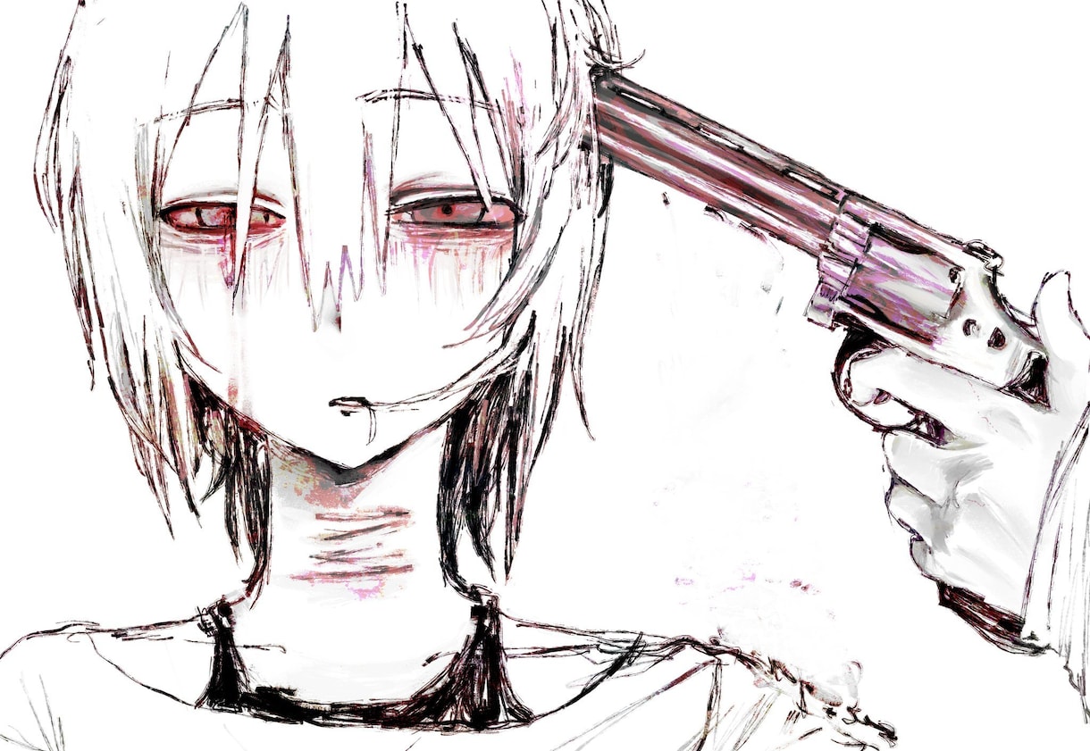 ダークで病み可愛いイラスト制作します ダークで病み可愛いあなただけのオリジナルイラストを制作します イメージ3