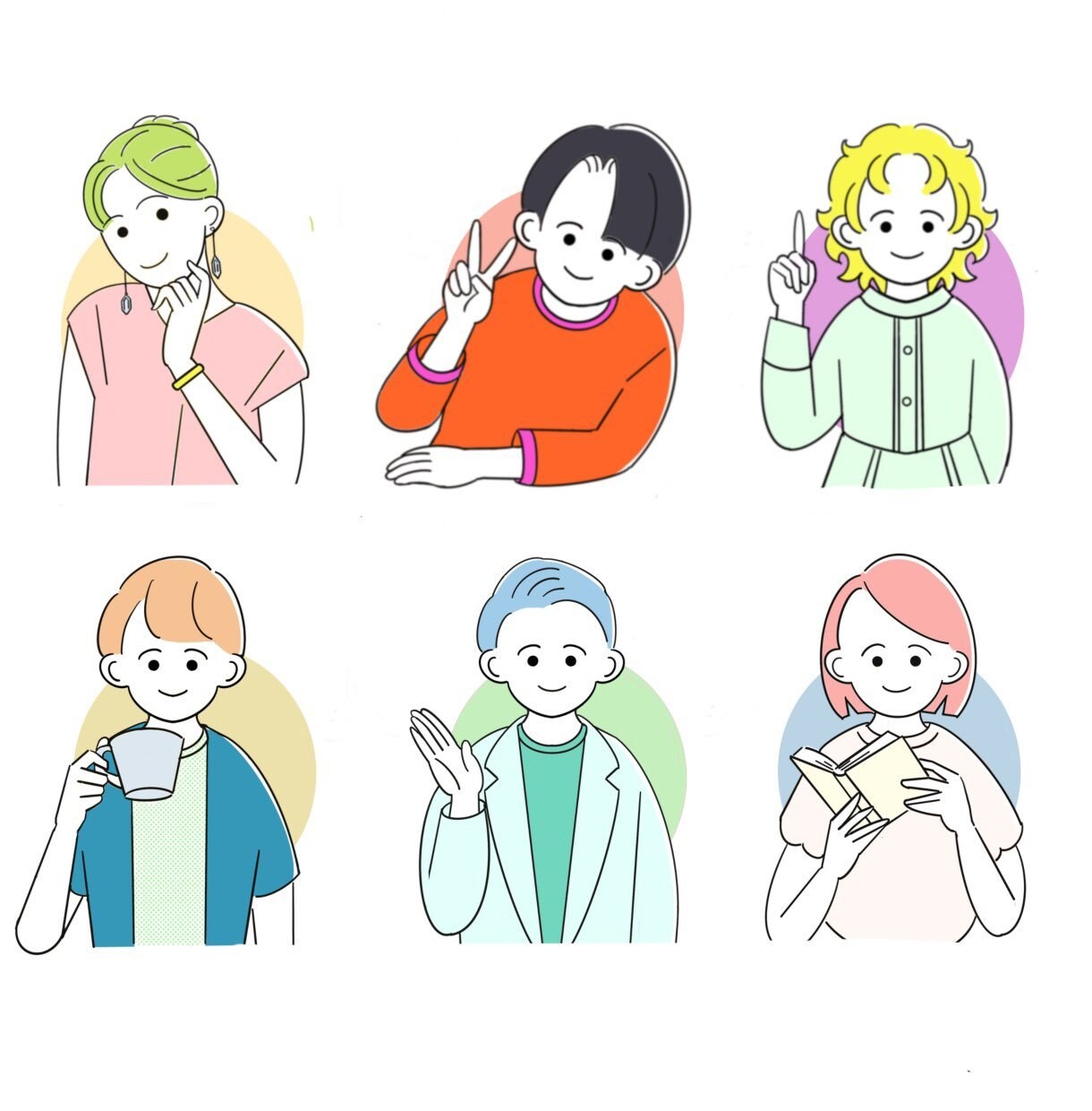 商用OK！可愛いシンプル線画アイコン作成します 【５名様限定価格】SNS、ブログ、ビジネス向けスライド資料に イメージ2