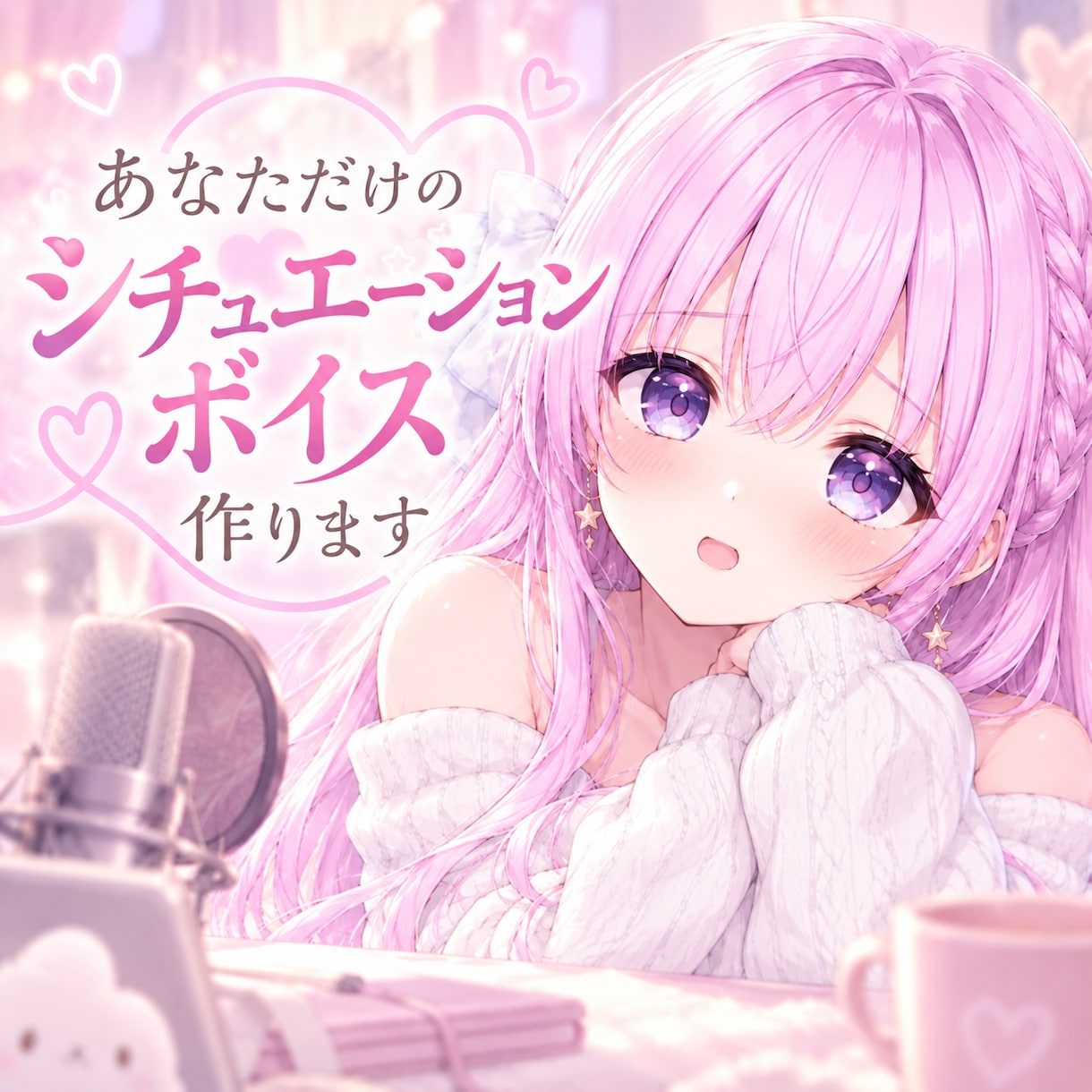 あなただけのシチュエーションボイス作ります ご希望のシチュエーション・台詞で心を込めて収録します イメージ1