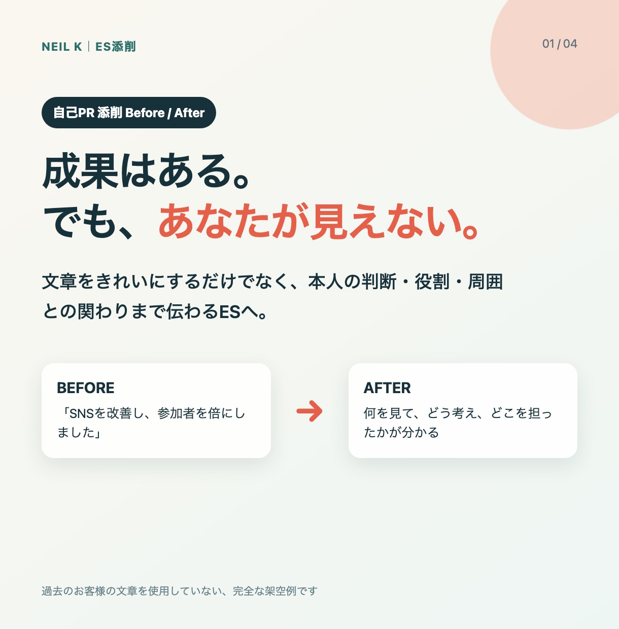 28卒｜秋冬インターンESを添削します 理系メーカー志望向け、ESから面接質問も助言 イメージ2