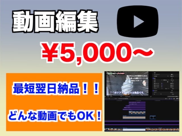 YouTube風動画編集します カット・テロップ・効果音などを挿入し最短即日納品します！ イメージ1